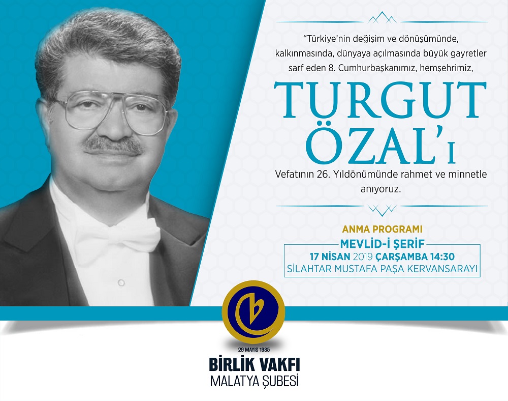 Turgut Özal Anma Programı